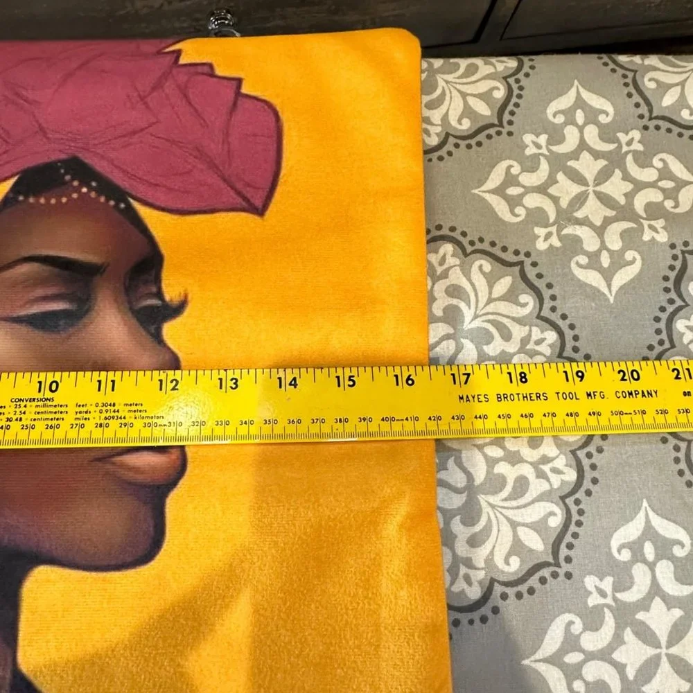 Unbranded 2 Pillowcase Covers Black Women Art African Handmade Zip Closure Home